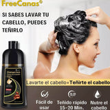 Shampoo Instantáneo Cubre Canas 3 en 1 Natural - Jengibre Colores Disponibles castaño y Negro
