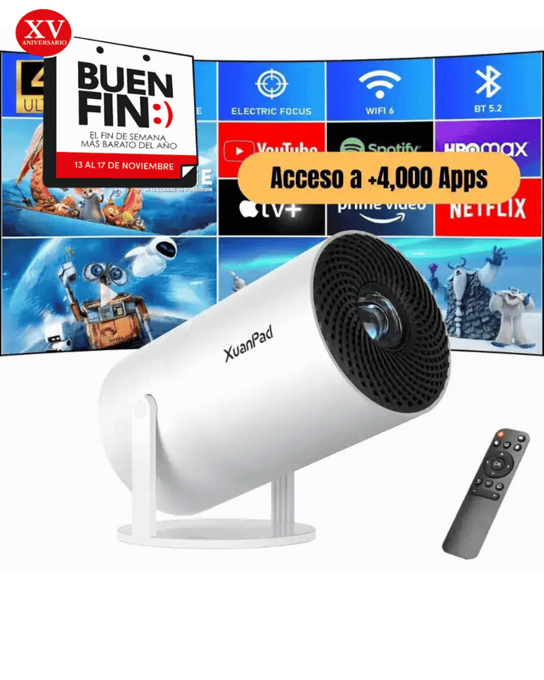 Proyector Profesional HD 4K Con Sistema Android - Págalo Al Recibir en Tu Domicilio