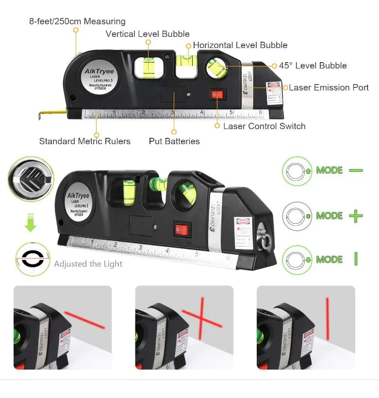 Nivel Laser Para Todo Tipo de Trabajos - Págalo Al Recibir en Tu Domicilio