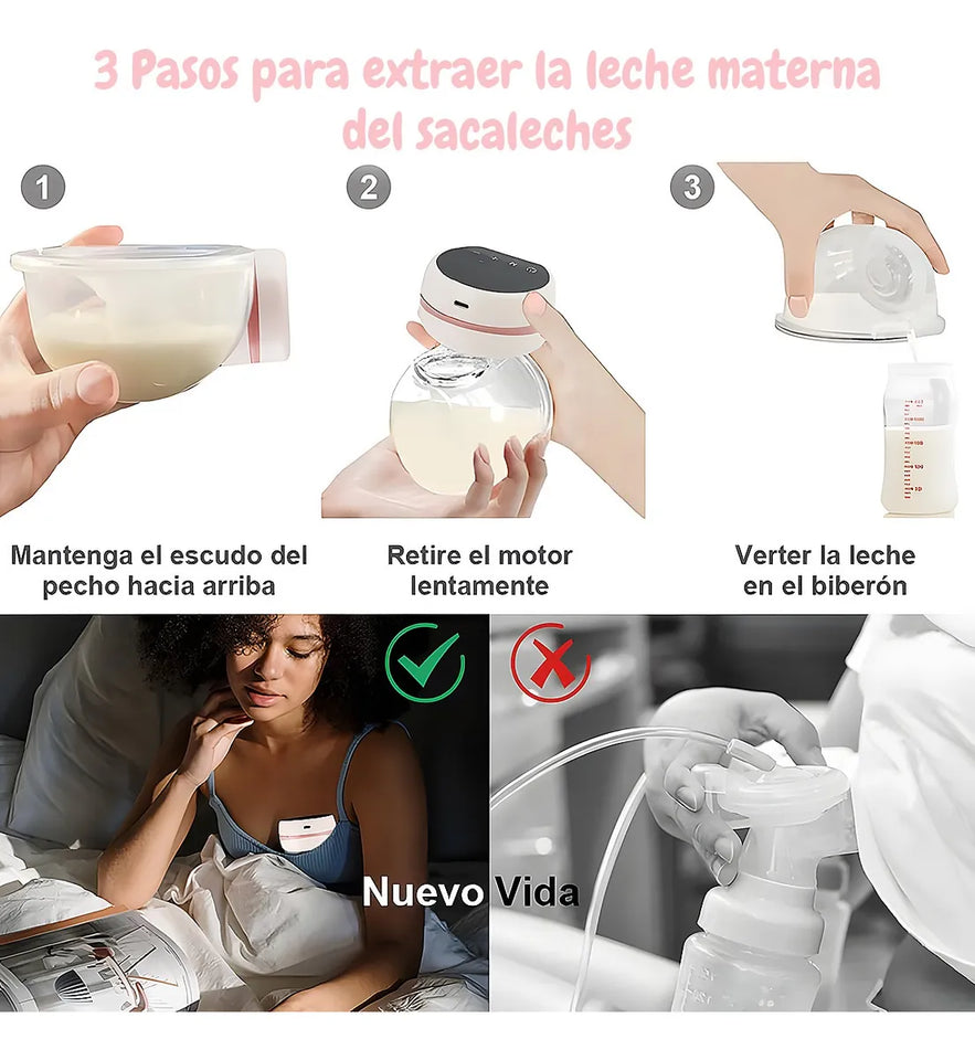 Extractor De Saca Leche Eléctrico Portátil Manos Libres - Envio Gratis