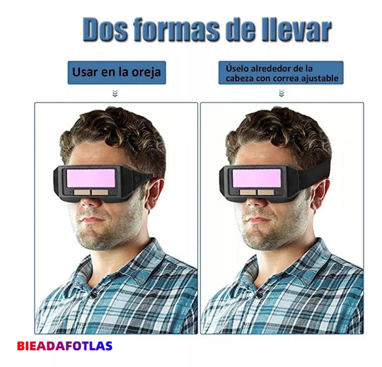 2x1 Gafas de Soldar con Oscurecimiento Automático SolarVision