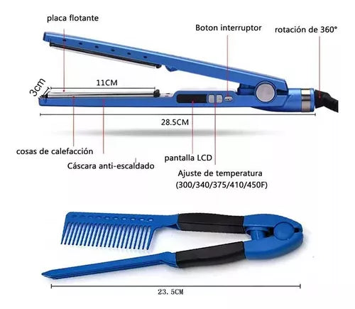 Plancha nano Titanium 2 en 1 - Envios a Todo el mundo