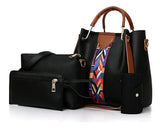 Set de 4 Bolsas Negra de Mujer - Pagala Al Recibir en Tu Domicilio