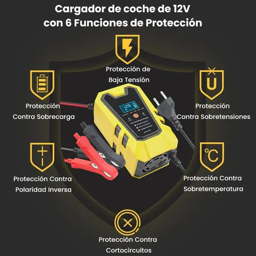 Cargador De Baterías Inteligente Para Batería De Coche/moto - Págala Al Recibir en Tu Domicilio