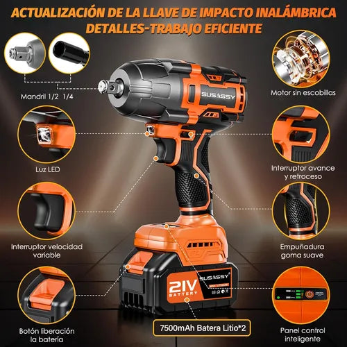 Llave de impacto Taladro inalambrico - Pagala Al Recibir en Tu Domicilio
