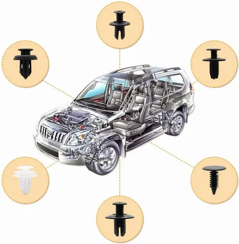 Kit Clics y Grapas Automotrices Universales - Pagalo Al Recibir en Tu Domicilio