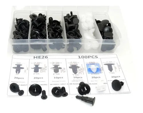 Kit Clics y Grapas Automotrices Universales - Pagalo Al Recibir en Tu Domicilio